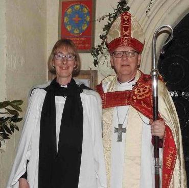 Reverend Joy Cousans and Bishop of St Albans