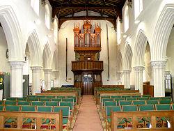 Looking back towards the Organ in St Marys, Eaton Bray