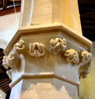 Pillar in South Arcade of St Marys Eaton Bray