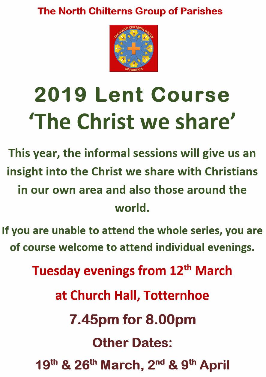 Lent Course 2019