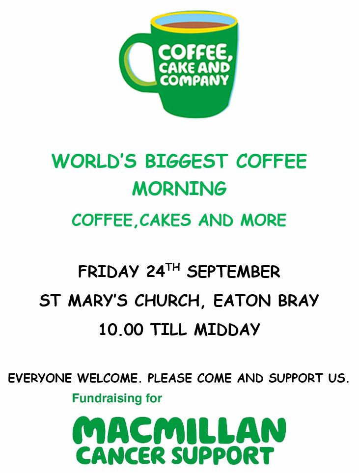 World's Biggest Coffee Morning 2021