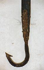 Thatching Hooks hanging in St Marys Church Eaton Bray