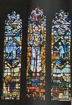 Stained Glass Window in North Chapel of St Marys Church Eaton Bray