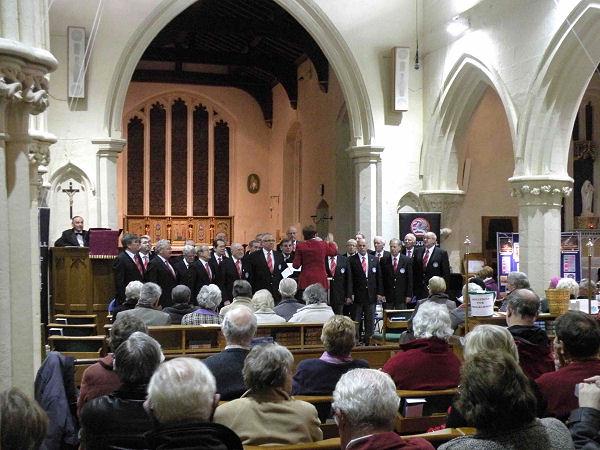 Vauxhall Male Voice Choir at St Mary's Eaton Bray. Photo © Eileen Bennett 2010