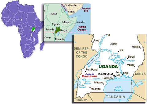 Kagando - Location Map